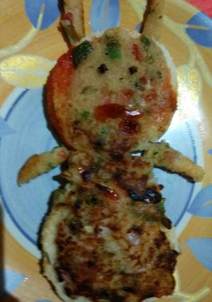 A picture of Teddy rava sandwich.