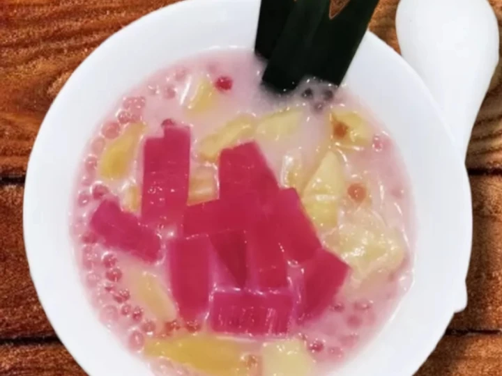 Cara Gampang Membikin Resep 10. Bubur Agar Nangka Mutiara - Takjil yang Menggugah Selera Anti Ribet, Bisa Manjain Lidah