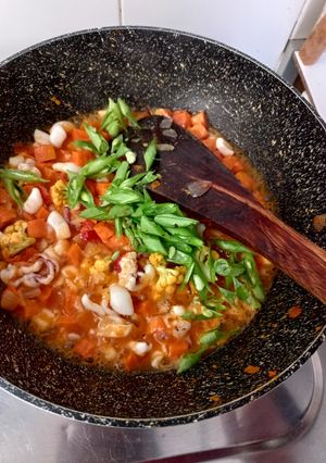 Foto resep Sayur Cumi asam manis