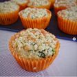 Spinach, Feta and Pesto Crumble Muffins