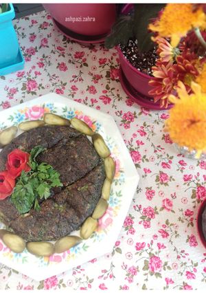 عکسی از دستور کوکو سبزی