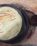 Pastel de papas sintetico con verduras y frijoles negros