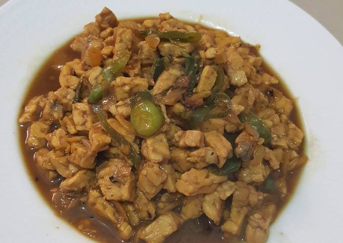 Sambal Goreng Tempe (Lauk Nasi Ponggol Khas Tegal)