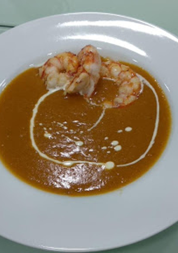 Una foto de Bisque de gambas