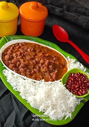 राजमा चावल रेसिपी मुख्य फोटो