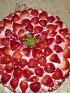 صورة لوصفة تورتة بالفراوله