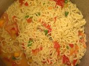 A picture of indomie with beans