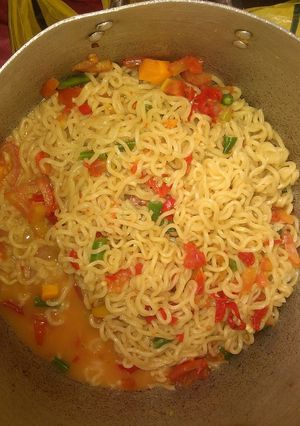 A picture of Fried indomie.