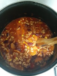 Una foto de Chile vegano