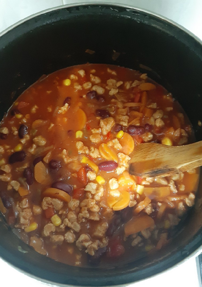 Una foto de Chile vegano
