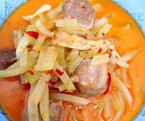 Resep Terbaik Sayur labu siam tempe bakso Sedap Nikmat