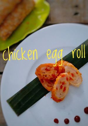 Foto resep Chicken egg roll (+udang)