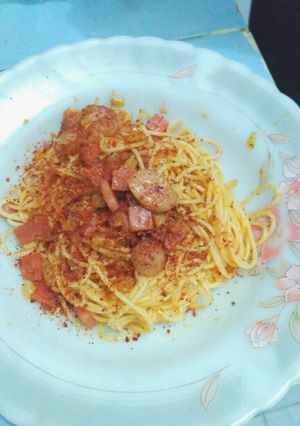 Foto resep Simple Spaghetti Napolitan