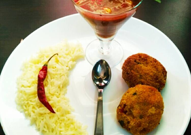 Crispy Soya Kababs With Spicy Marinara Sauce