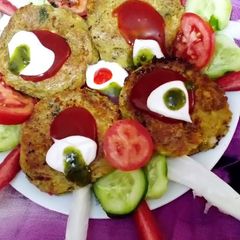 A picture of Rice potato ka kabab.
