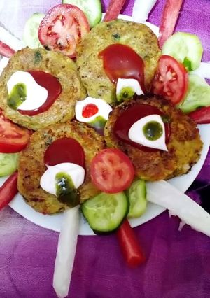 A picture of Rice potato ka kabab.