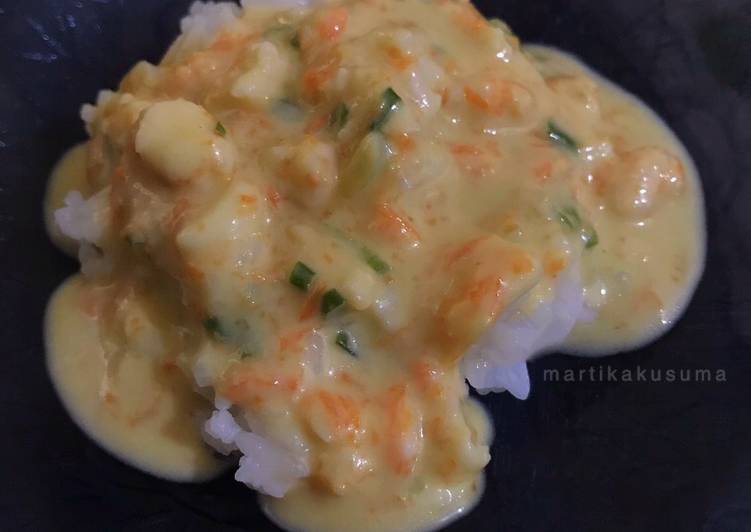 Resep Creamy Garlic Shrimp - MPASI udang Anti Gagal