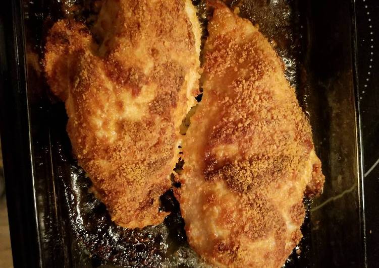 Easiest Way to Prepare Homemade Easy parm encrusted chicken breast