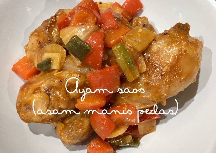 Resep Ayam saos (asam manis pedas), Bikin Ngiler