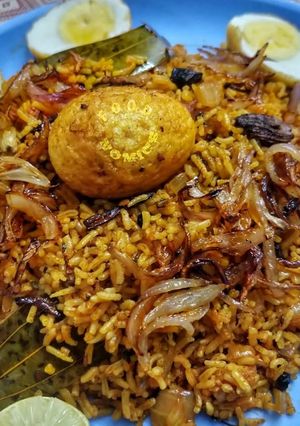 A picture of Egg Biryani.