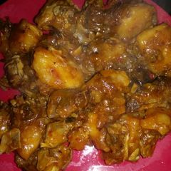 A picture of Grilled Chicken Yam Porridge.