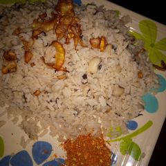 A picture of Rice and beans(garau garau).