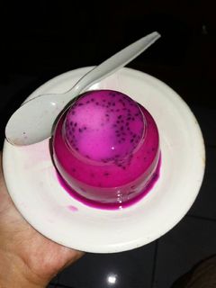 Foto resep Puding susu naga merah