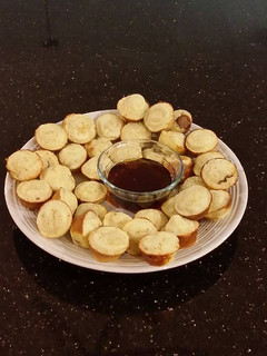A picture of Sausage Mini Muffin Pancakes.