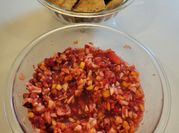A picture of raspberry sauce