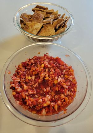 A picture of Fruit Salsa.