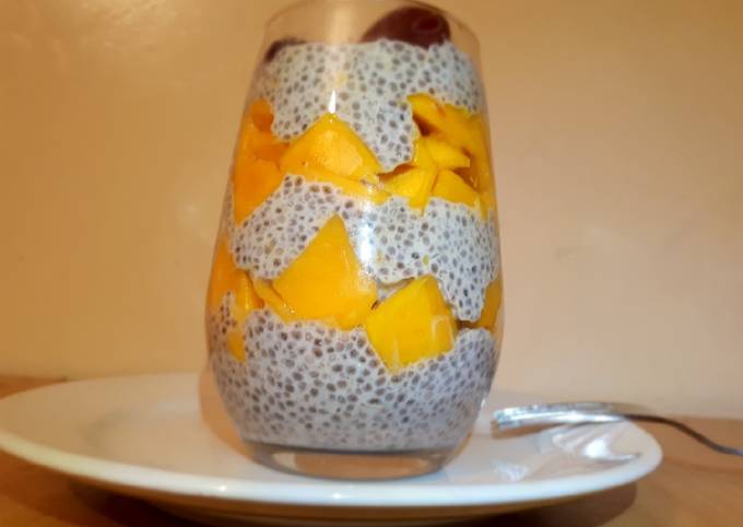 Step-by-Step Guide to Make Jamie Oliver Coconut milk mango chia pudding