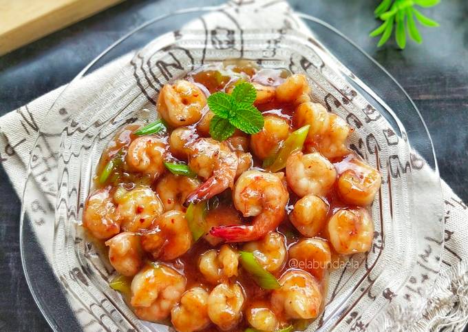 Ternyata begini loh! Resep praktis buat Honey Glazed Shrimp (Udang Saus Madu)  lezat