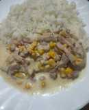 Pechuga de pollo con nata