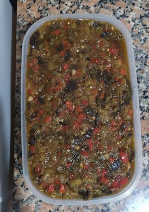 Una foto de Pasta de berenjenas