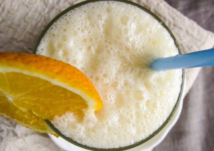 Simple Way to Prepare Super Quick Homemade Orange Cream Milkshake