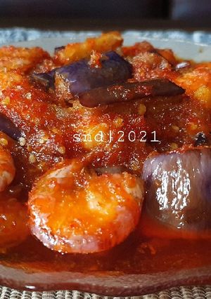 Foto resep Sambel Goreng Udang Terong Simple 🇲🇨 #masakanindo