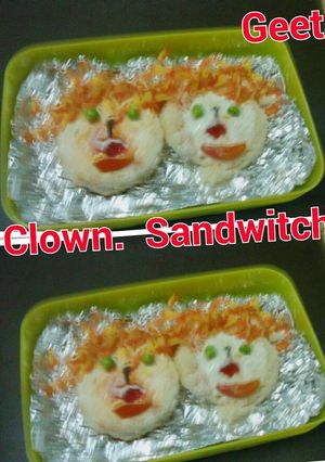 A picture of Clown sandwitch.