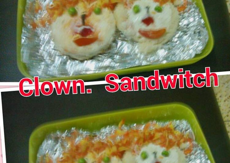 Recipe of Yummy Clown sandwitch