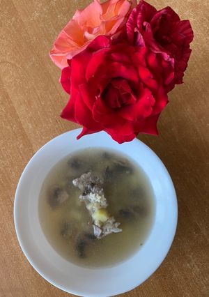 Фото Суп з грибами і макаронами.