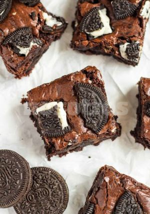 Una foto de Brownie con oreo