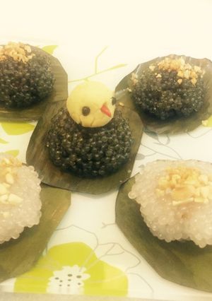 Hình của món Bánh bột báng nhân thịt.