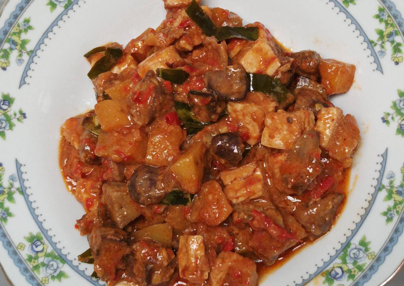 Sambal goreng ati+kentang+tahu