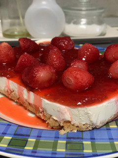 Una foto de 🍰 Tarta de queso y mermelada