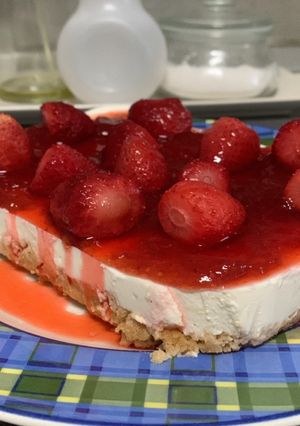 Una foto de 🍰 Tarta de queso y mermelada