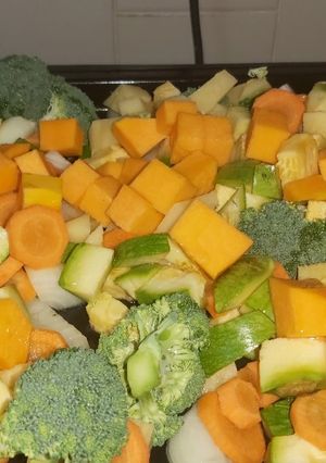 Una foto de Verduras al horno