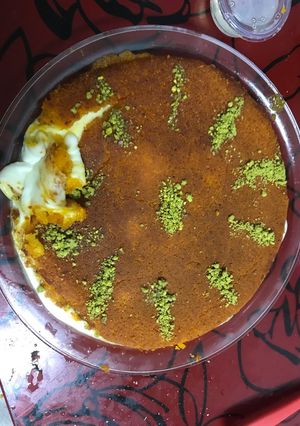 صورة لوصفة كنافة نابلسية بالجبنة