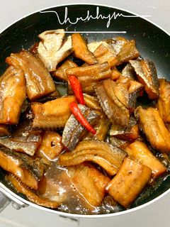 Hình của món Khô Cá Lóc Chiên Dấm Đường.