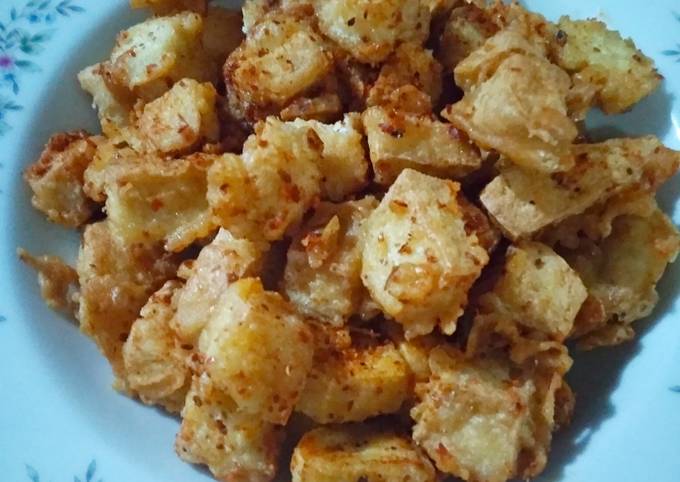 Resep Pop corn tahu pedas yang Bisa Manjain Lidah