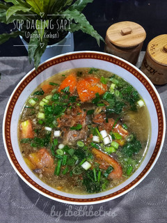 Foto resep Sop Daging Sapi Presto (daging kurban)