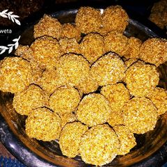 A picture of Raamdana laddu.